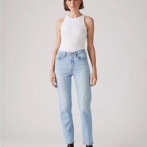 Light Wash Levi Wedgie Straight Women's Jeans